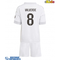 Real Madrid Federico Valverde #8 Replica Home Minikit 2025-26 Short Sleeve (+ pants)